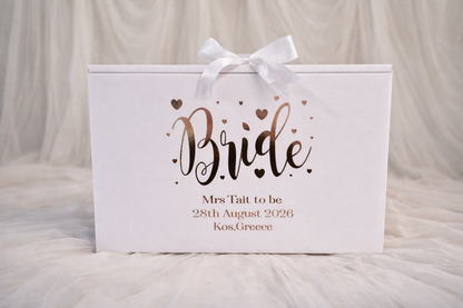 Personalised Wedding Dress Travel & Storage Box - Fingers and Thumbs Crafts