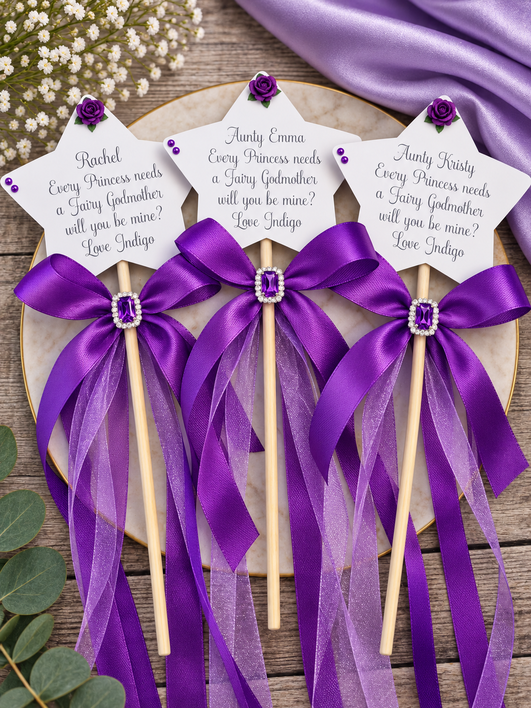 Personalised Fairy Godmother Wand – Will You Be My Godmother Gift