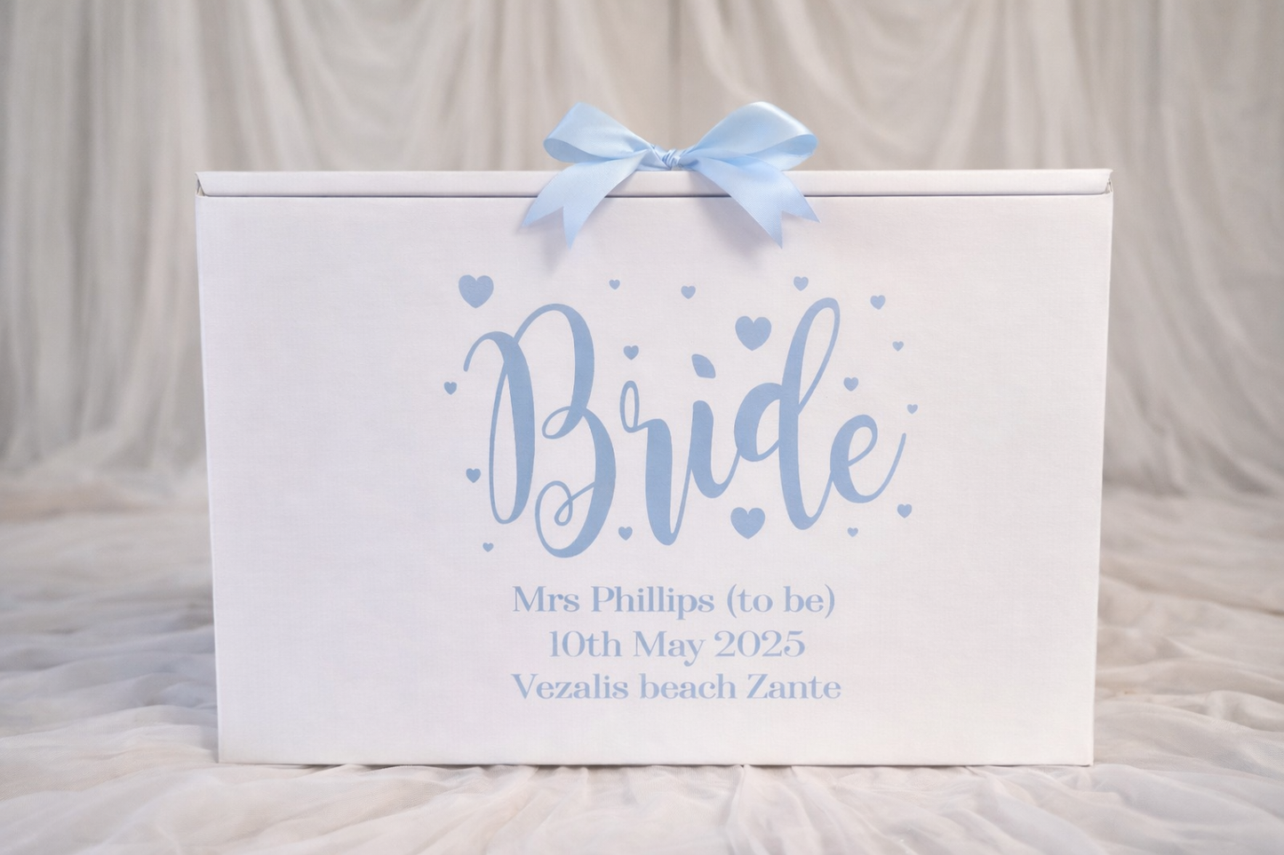 Personalised Wedding Dress Travel & Storage Box - Fingers and Thumbs Crafts