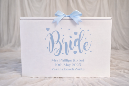 Personalised Wedding Dress Travel & Storage Box - Fingers and Thumbs Crafts