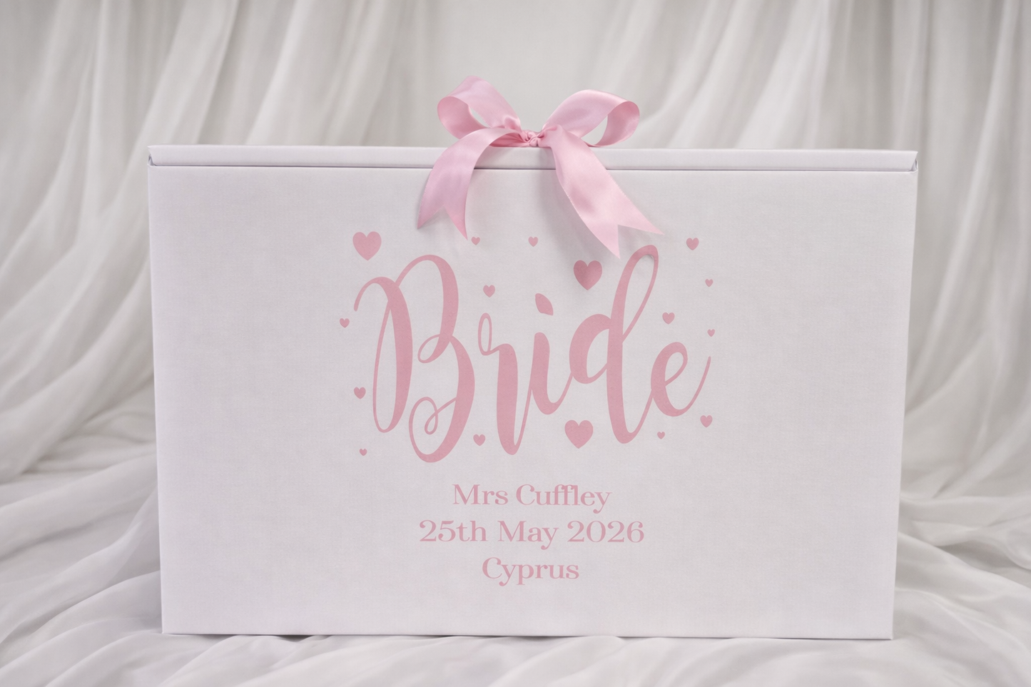 Personalised Wedding Dress Travel & Storage Box - Fingers and Thumbs Crafts