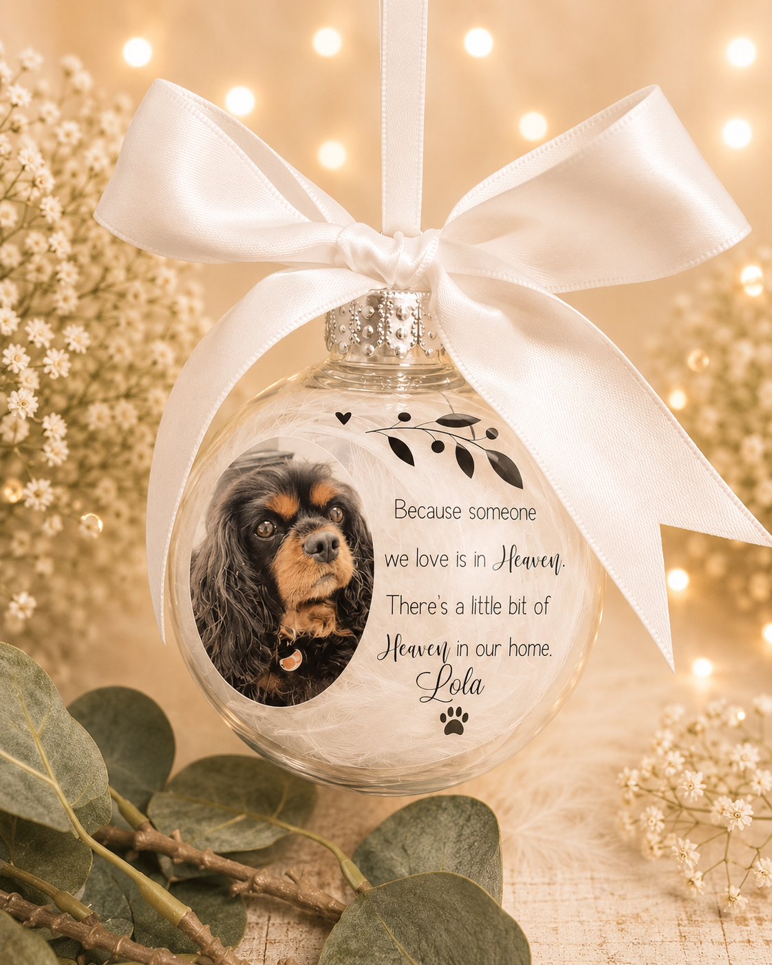 Pet memorial bauble