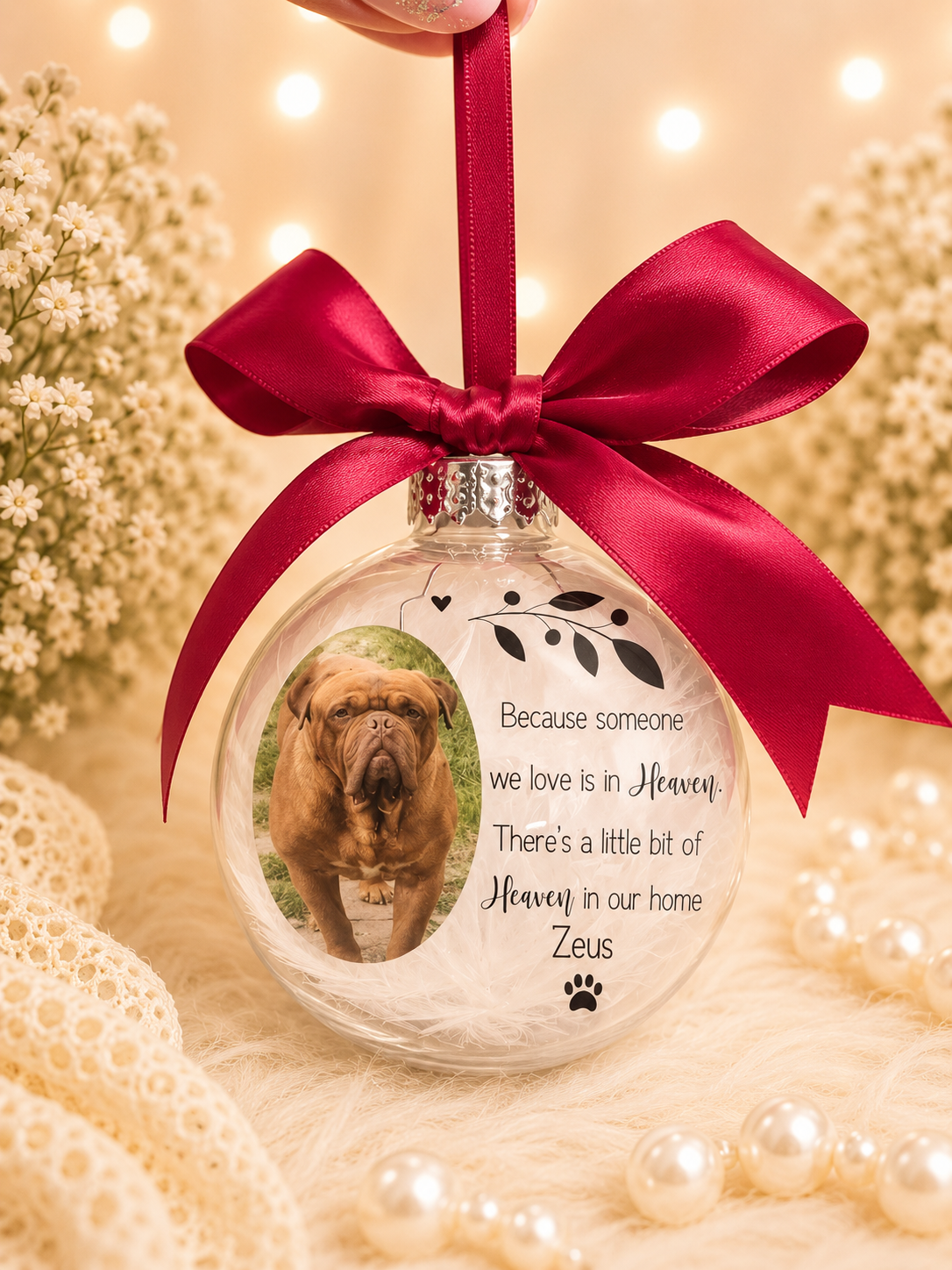 Pet memorial bauble