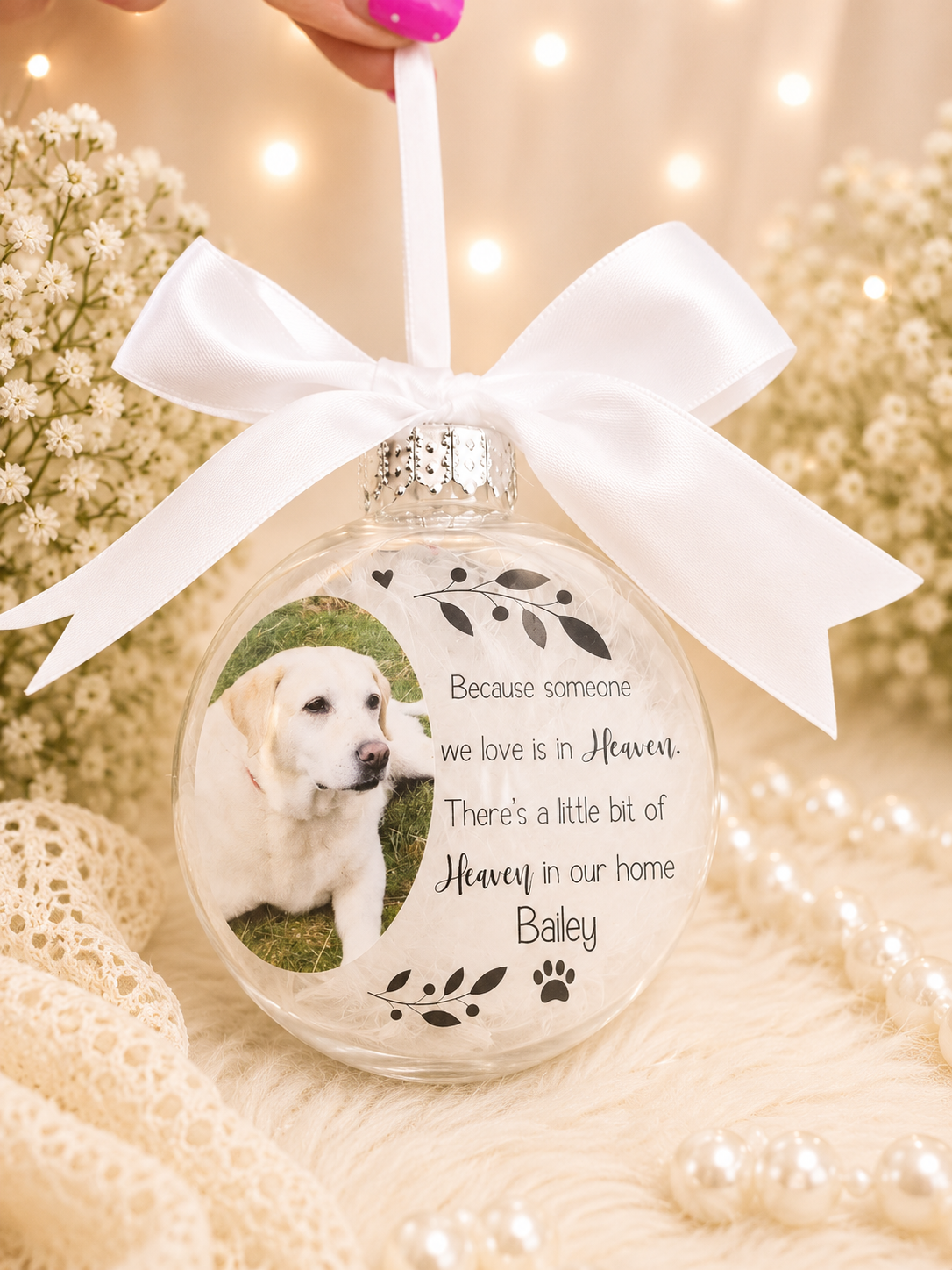 Pet memorial bauble
