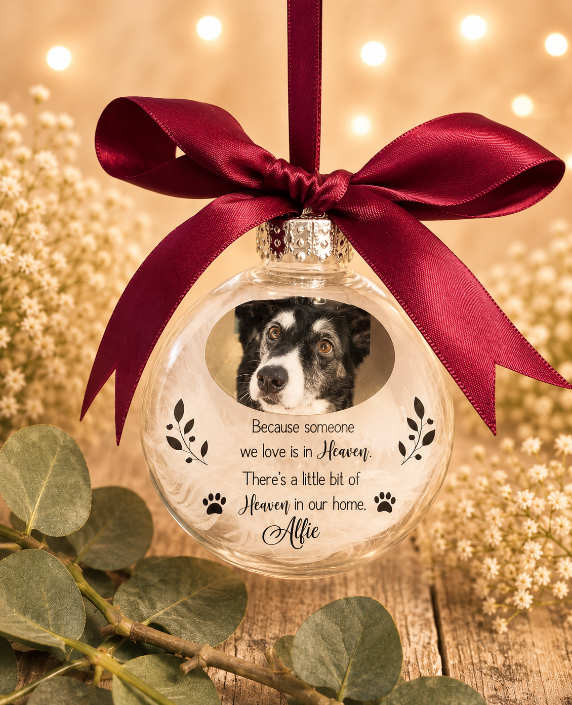 Pet memorial bauble