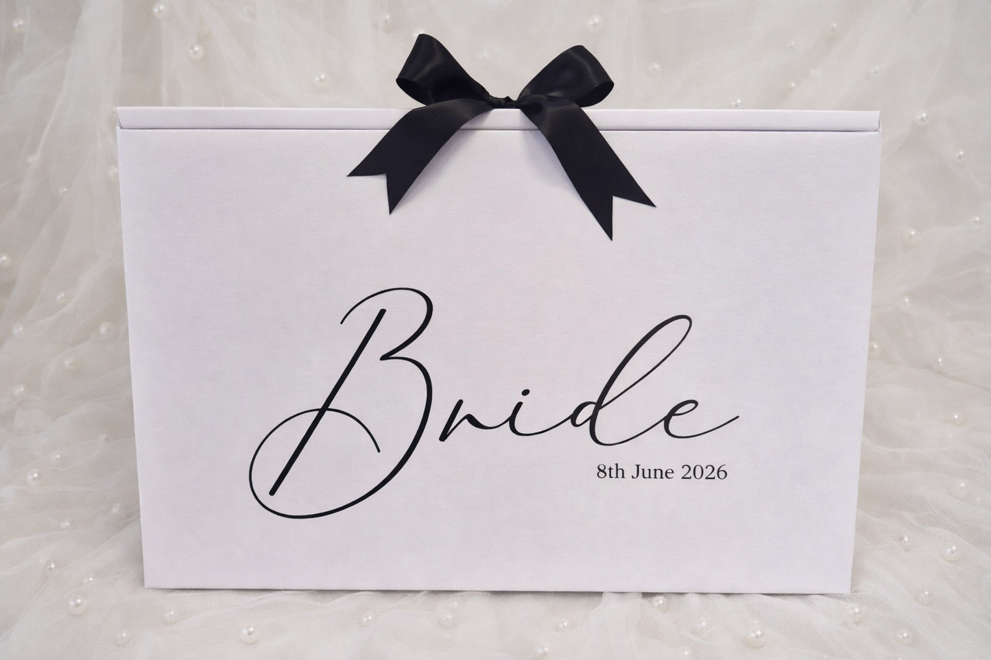 Elegant Wedding Dress Travel Box – Minimalist Bridal Gown Storage