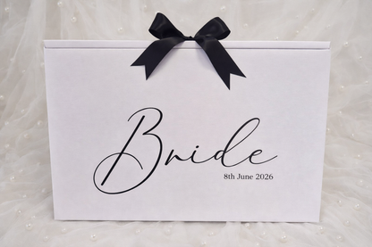 Elegant Wedding Dress Travel Box – Minimalist Bridal Gown Storage