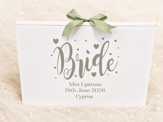 Personalised Wedding Dress Travel & Storage Box