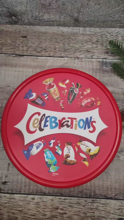 Christmas Sweet Tub Sticker, Sweet tub label