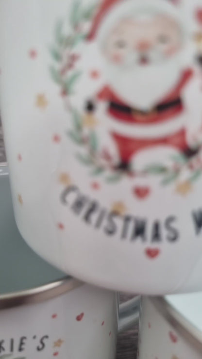 Personalised kids Christmas mug, Christmas Eve box filler, hot chocolate mug,