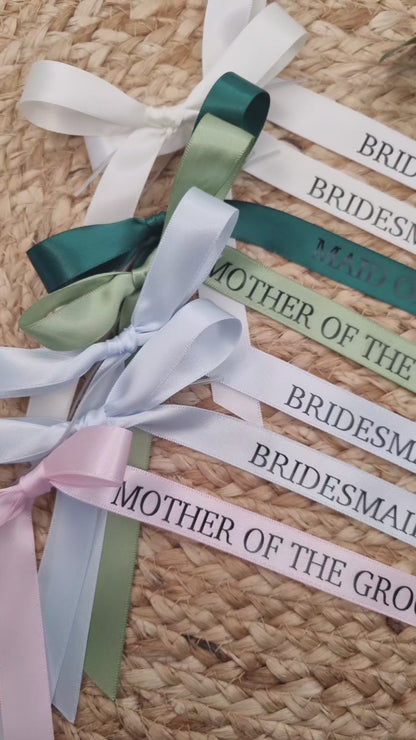 Wedding Ribbons, Wedding Glass Bows, Champagne Bows