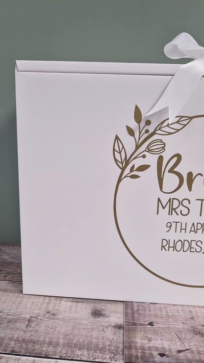 Wedding Dress Box- Floral Design