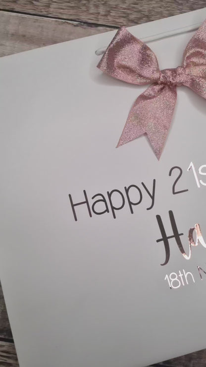 Birthday Gift Bags, Personalised Gift Bags