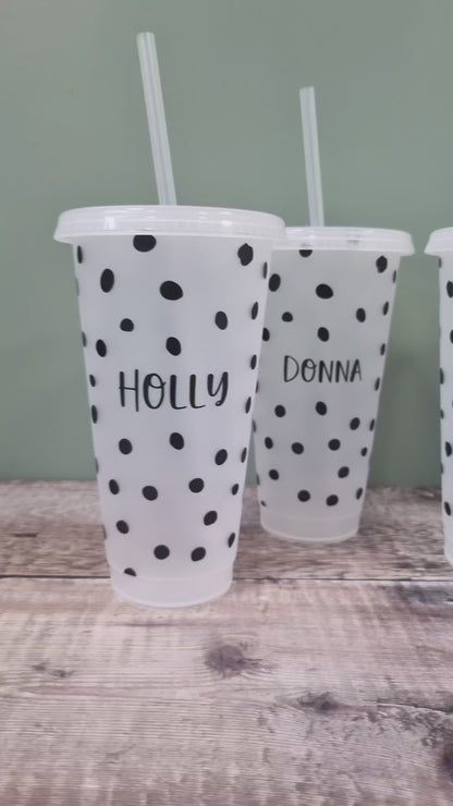 Personalised Hen Party Cups, Cold Cups, Personalised Name Cold Cup 24oz, Hen Party Bridesmaid, Party, Birthday , Name Cup