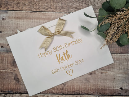 Birthday Gift Bags, Personalised Gift Bags