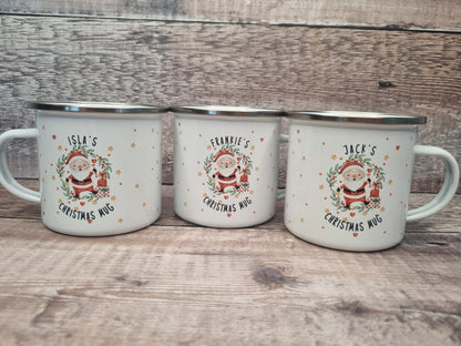 Personalised kids Christmas mug, Christmas Eve box filler, hot chocolate mug,
