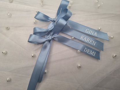 Wedding Ribbons, Wedding Glass Bows, Champagne Bows