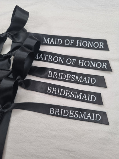 Wedding Ribbons, Wedding Glass Bows, Champagne Bows