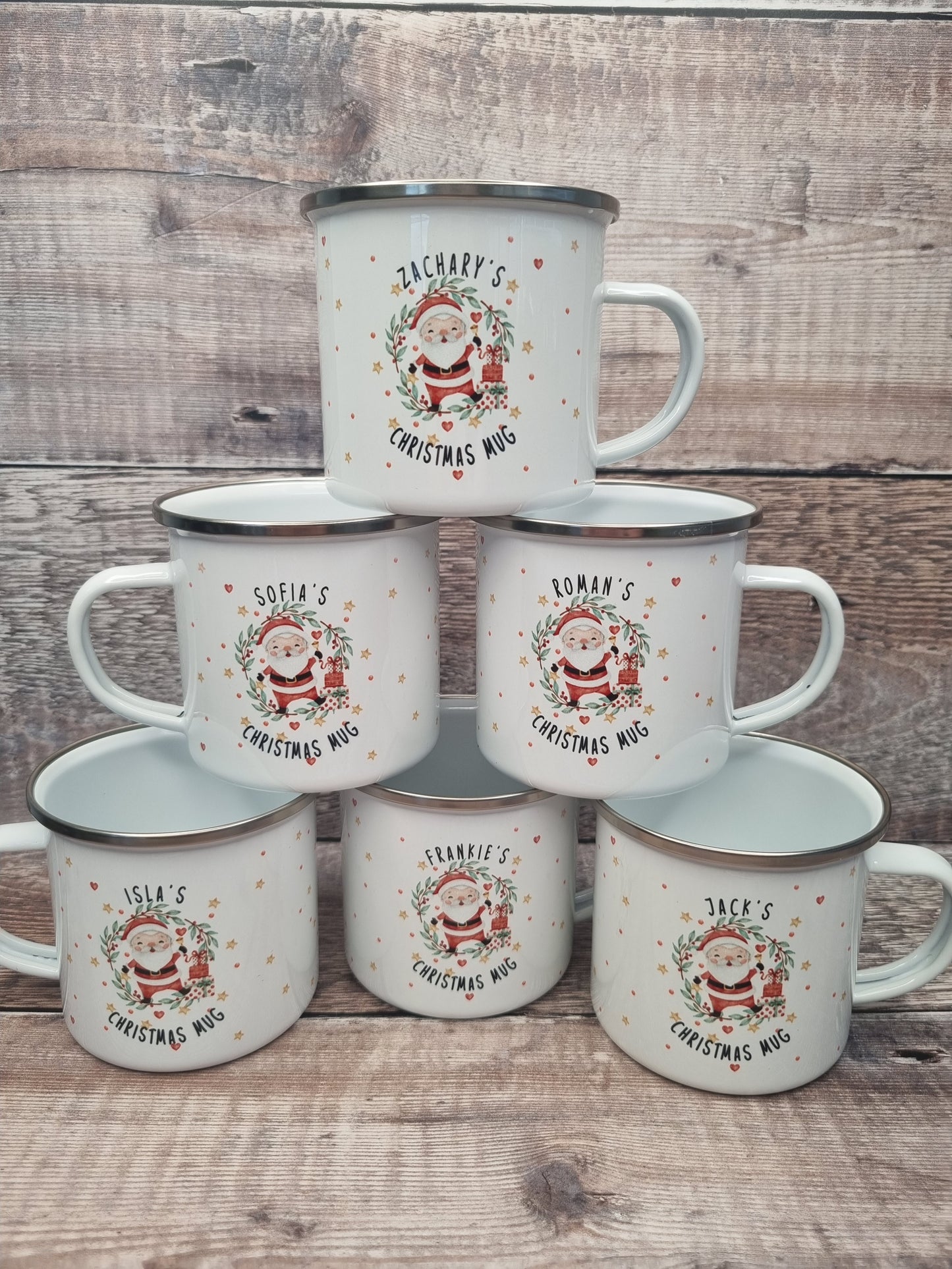 Personalised kids Christmas mug, Christmas Eve box filler, hot chocolate mug,