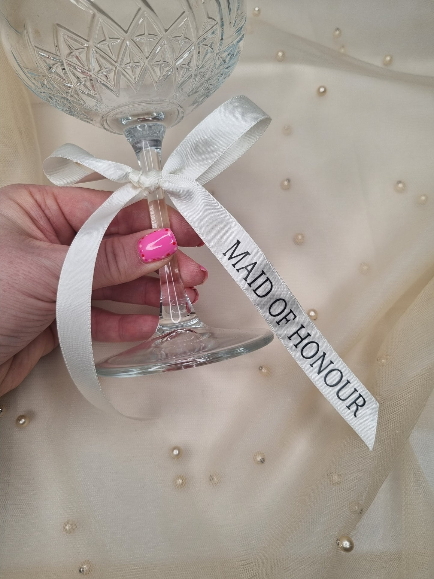 Wedding Ribbons, Wedding Glass Bows, Champagne Bows