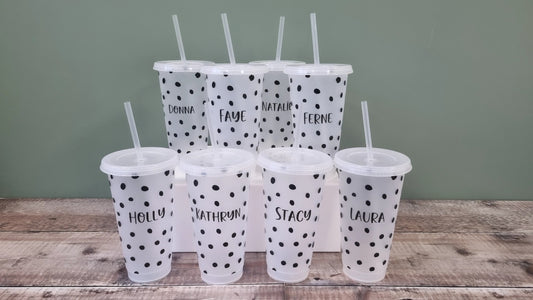 Personalised Hen Party Cups, Cold Cups, Personalised Name Cold Cup 24oz, Hen Party Bridesmaid, Party, Birthday , Name Cup