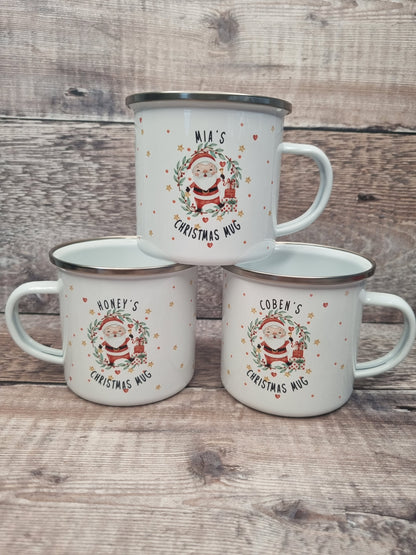 Personalised kids Christmas mug, Christmas Eve box filler, hot chocolate mug,
