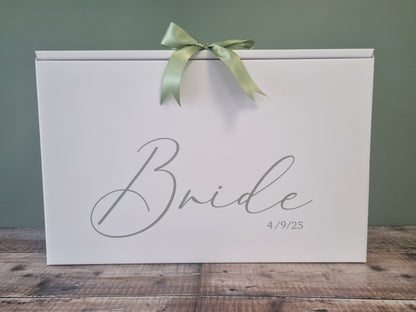 Elegant Wedding Dress Travel Box – Minimalist Bridal Gown Storage