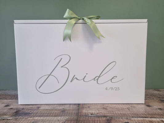 Elegant Wedding Dress Travel Box – Minimalist Bridal Gown Storage