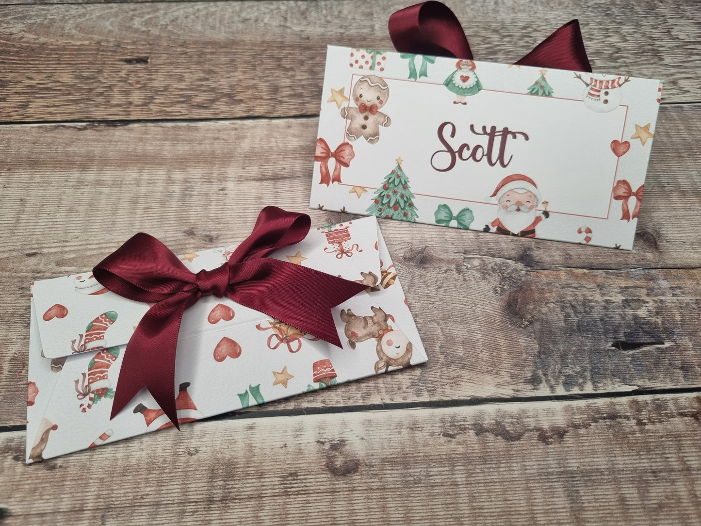 Personalised Christmas Gift Envelopes,  Money Wallet