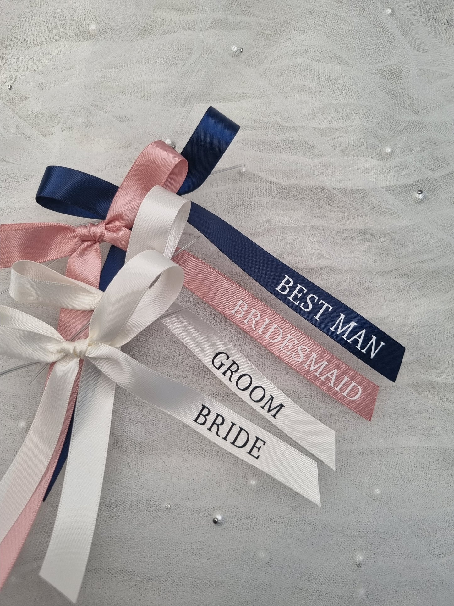 Wedding Ribbons, Wedding Glass Bows, Champagne Bows