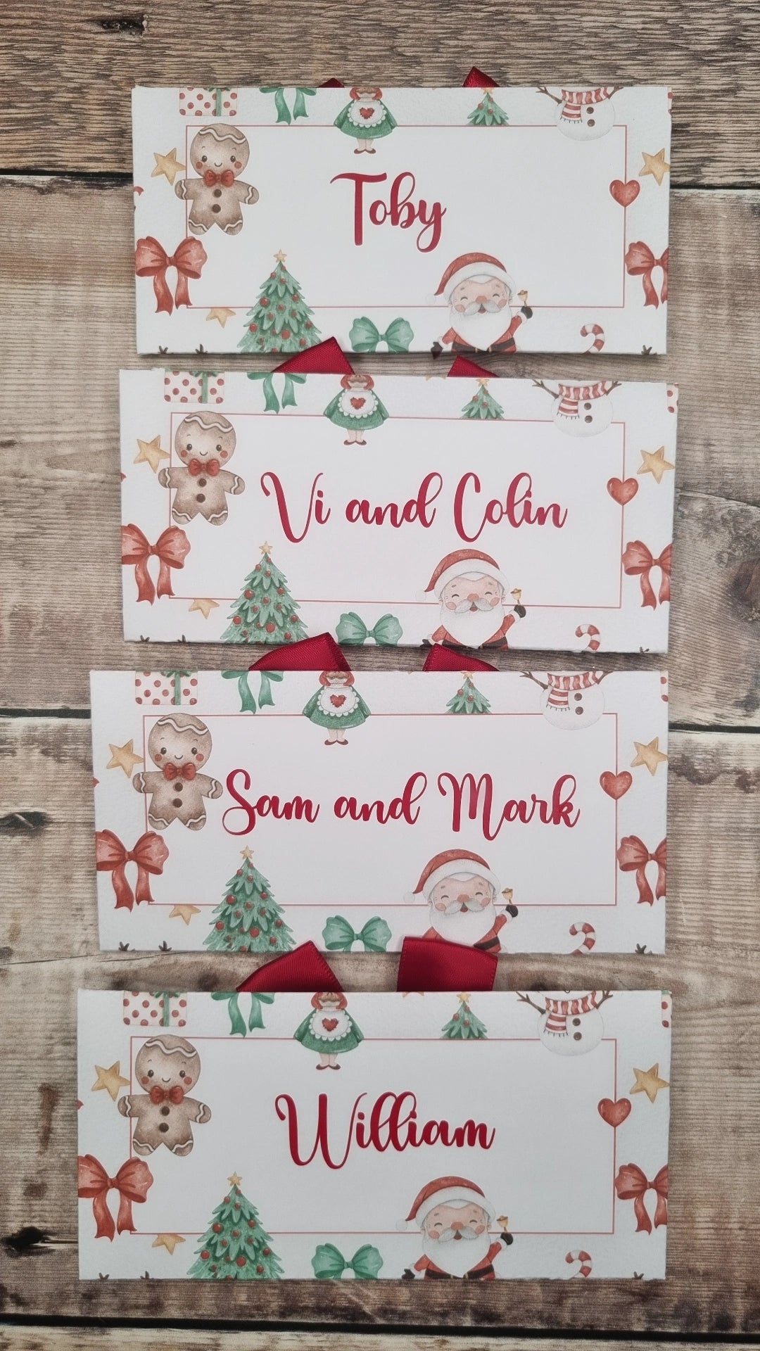 Personalised Christmas Gift Envelopes,  Money Wallet