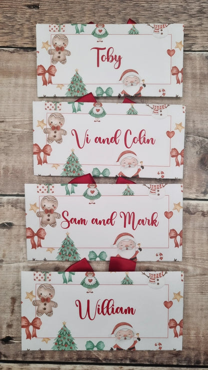 Personalised Christmas Gift Envelopes,  Money Wallet
