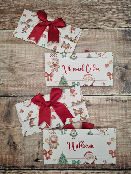 Personalised Christmas Gift Envelopes,  Money Wallet