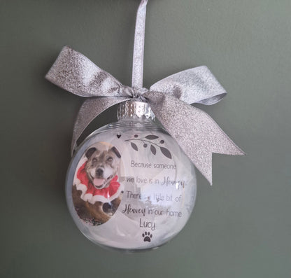 Pet memorial bauble