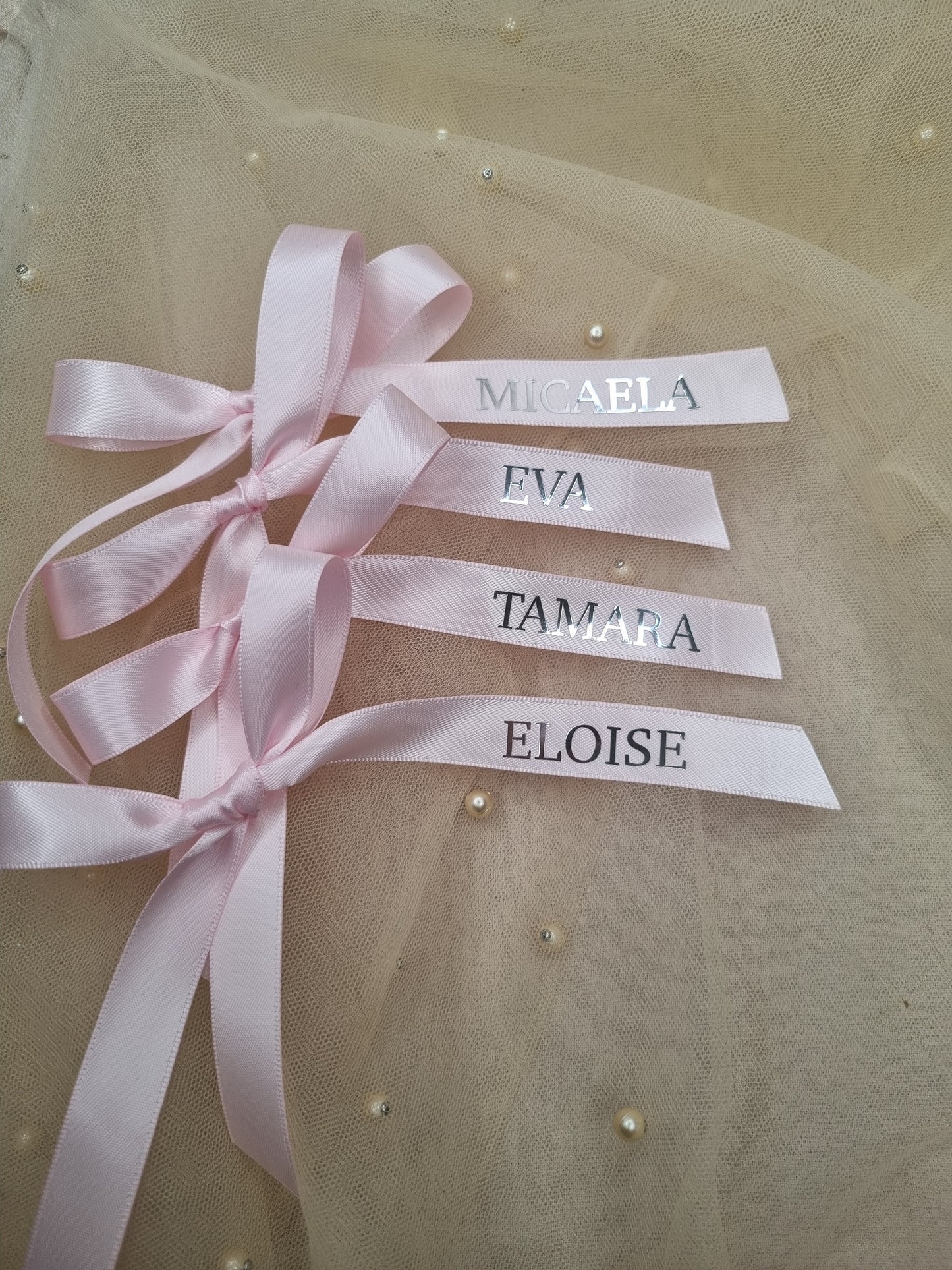 Wedding Ribbons, Wedding Glass Bows, Champagne Bows