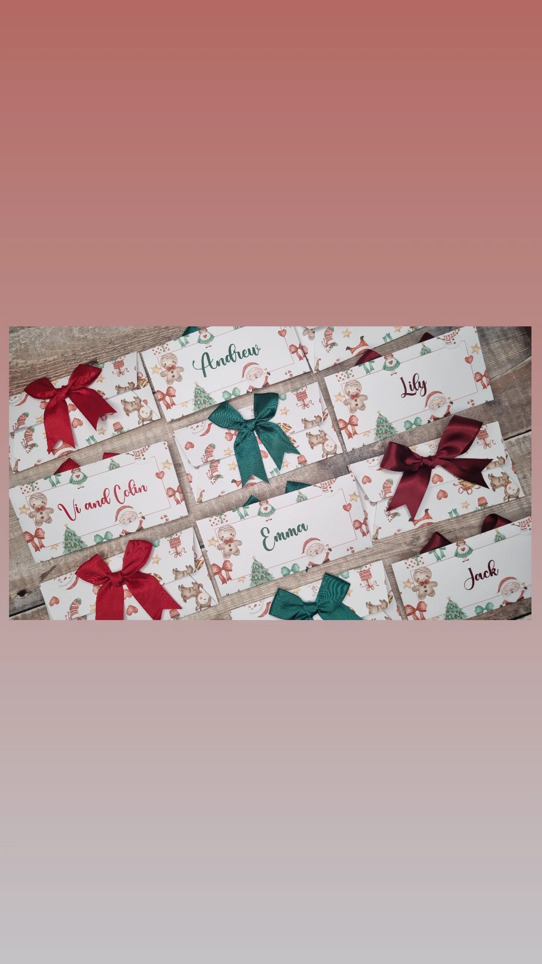 Personalised Christmas Gift Envelopes,  Money Wallet