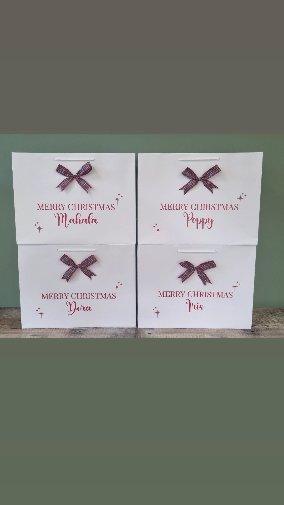 Christmas Gift Bags , personalised gift bags