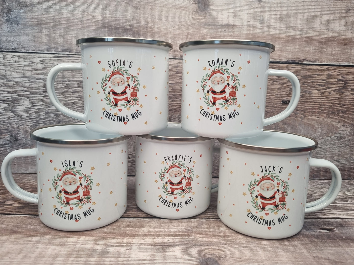 Personalised kids Christmas mug, Christmas Eve box filler, hot chocolate mug,